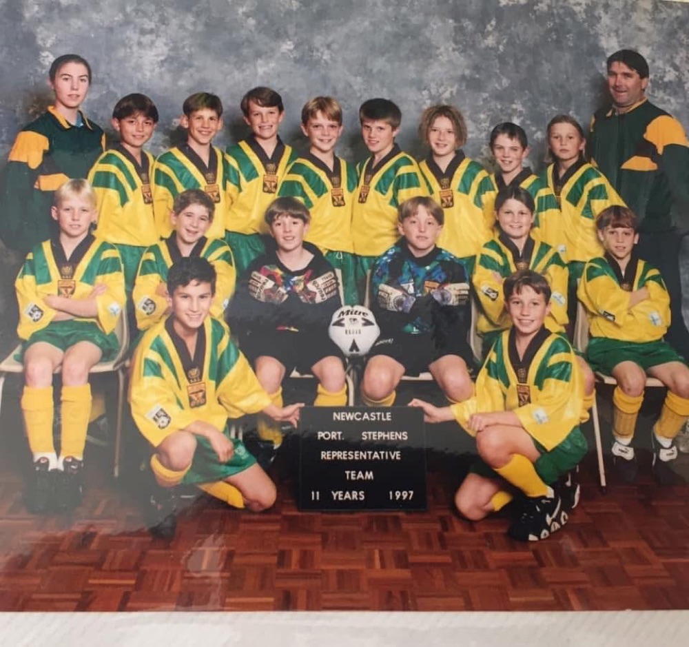 Mike in the Newcastle youth system